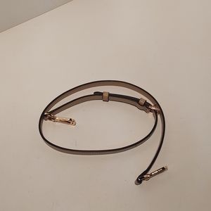 Michael Kors Leather Cream w/Brown Accent & Gold Hardware  Crossbody Strap